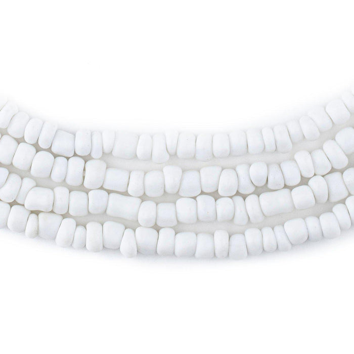 White Matte Glass Seed Beads (4mm)